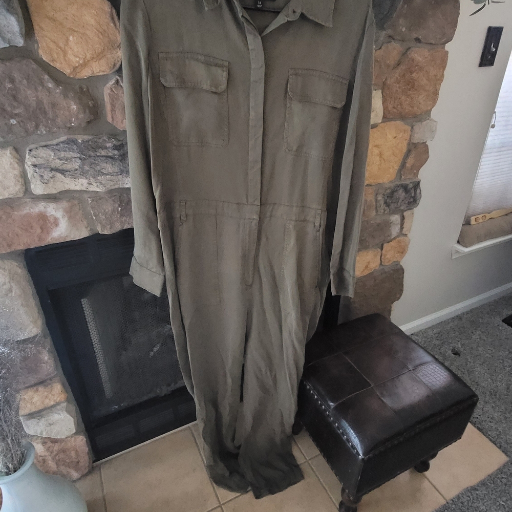 Banana Republic Khaki Jumpsuit